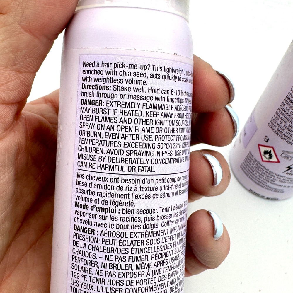HASK Chia Seed Volumizing Dry Shampoo 1.7 oz Set of 2 Oil Absorbing Sulfate Free - Picture 5 of 5